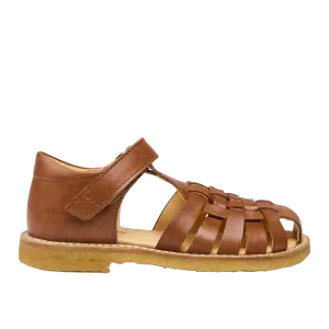 Braid sandal with adjustable velcro closure