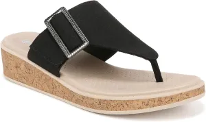 BZees Women's Bay Machine Washable Comfort Wedge Sandal Flip-Flop