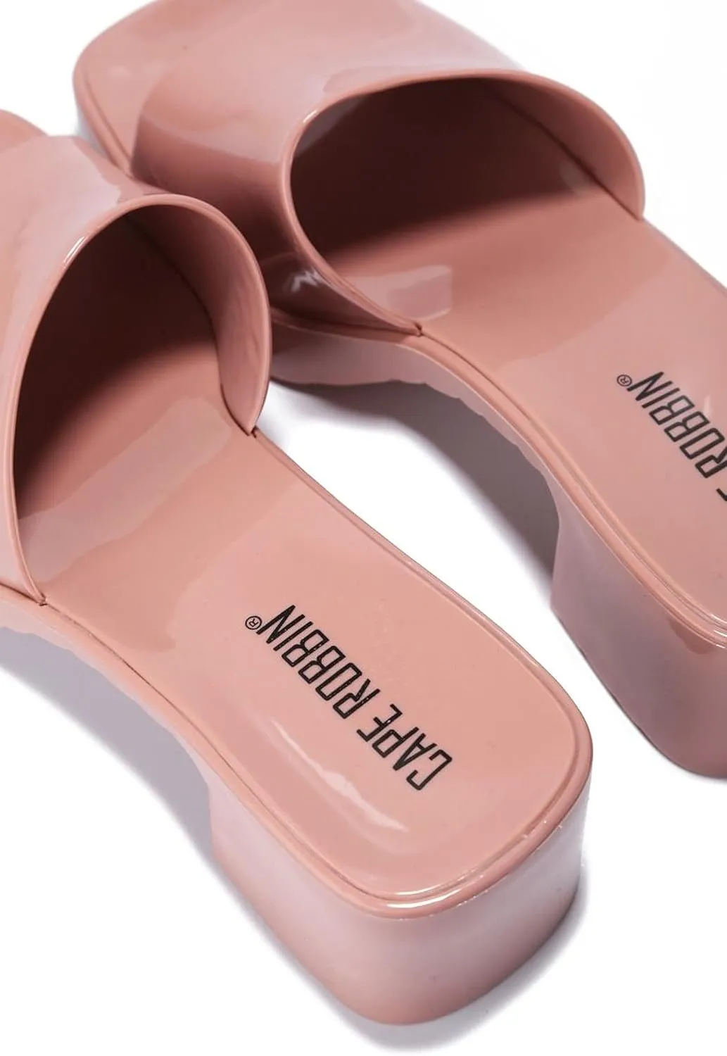 Cape Robbin Jelly Chunky Block Heel Sandals