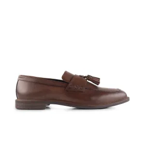 Charleston Leather Tassel Loafers - Brown