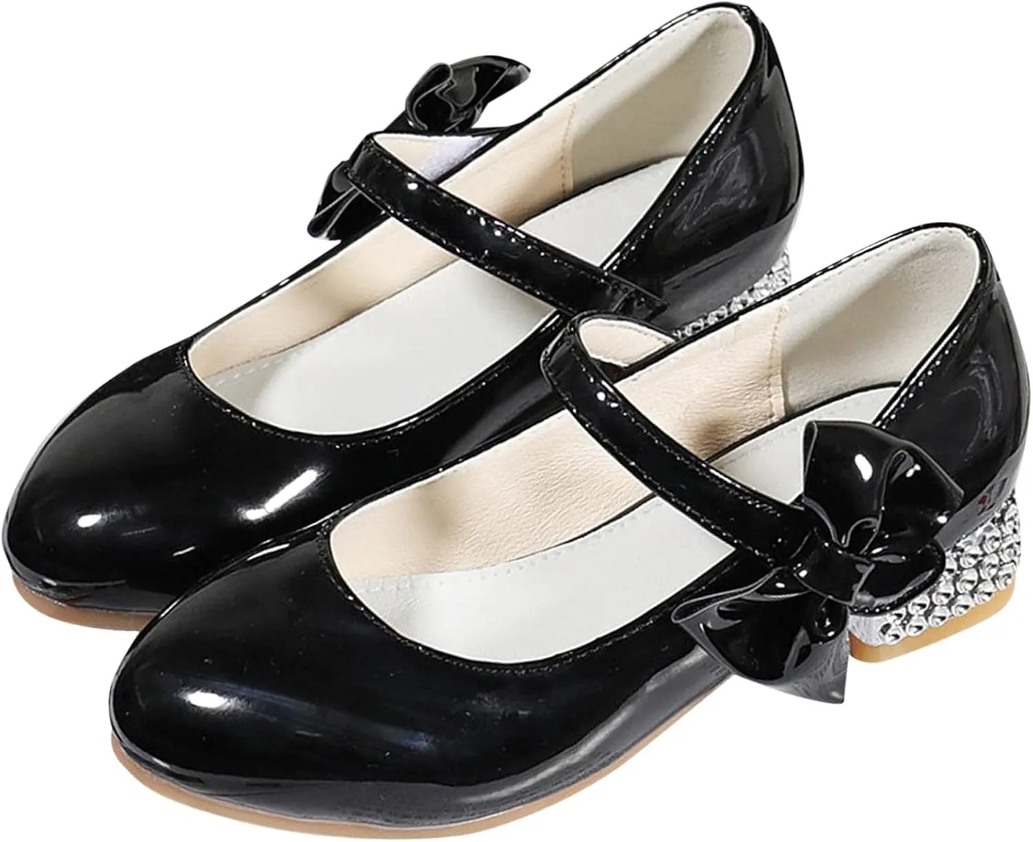Children Shoes High Heels Girls Princess Single Shoes Dress Shoes Performance Shoes Children Crystal Shoes Tennis Cat