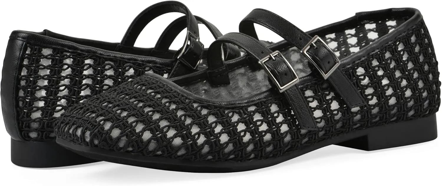 CLIFFS BY WHITE MOUNTAIN Women's Besnik Double Strap Flat