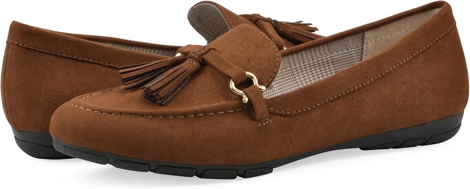 CLIFFS BY WHITE MOUNTAIN Women's Gush Cushioned Driving Moccasin Loafer Flat