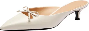 Coach Women's Runway Mule Ballet Flat, Charcoal/Black, 6