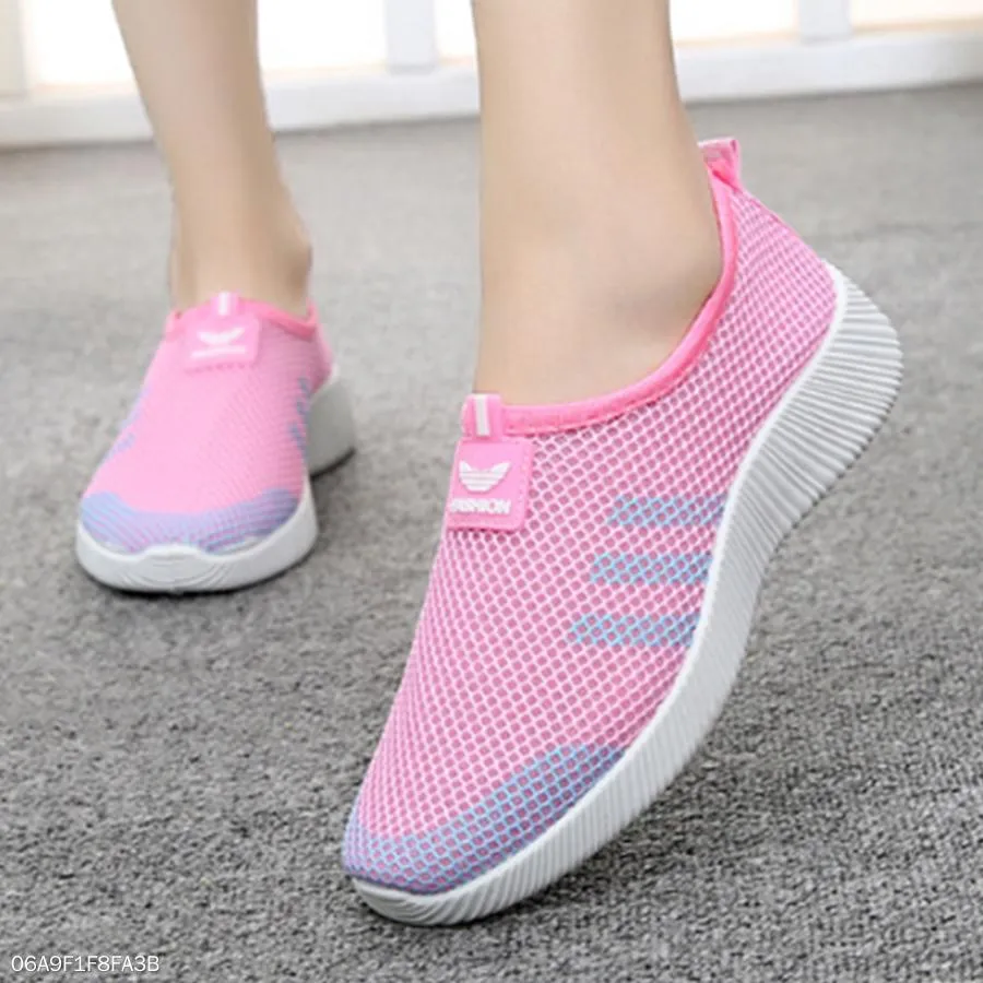 Color Block  Flat  Round Toe  Casual Sport Sneakers