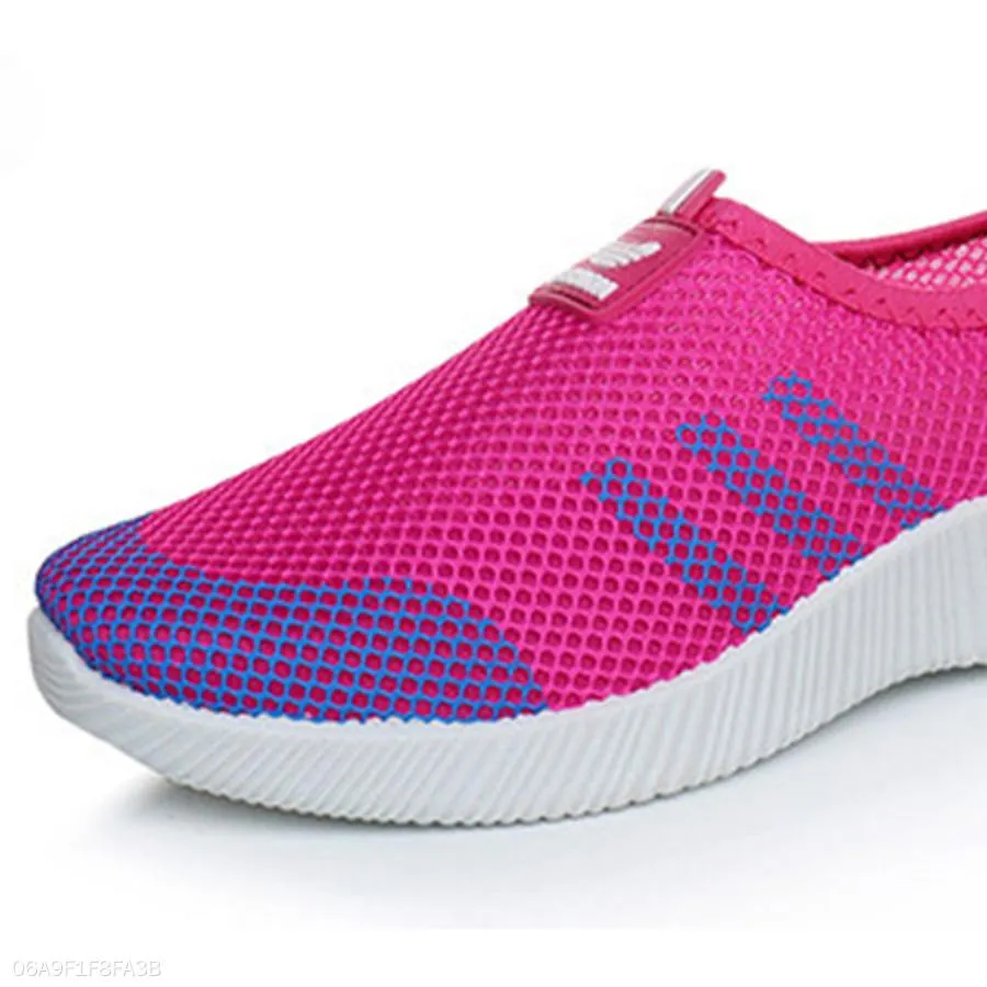 Color Block  Flat  Round Toe  Casual Sport Sneakers