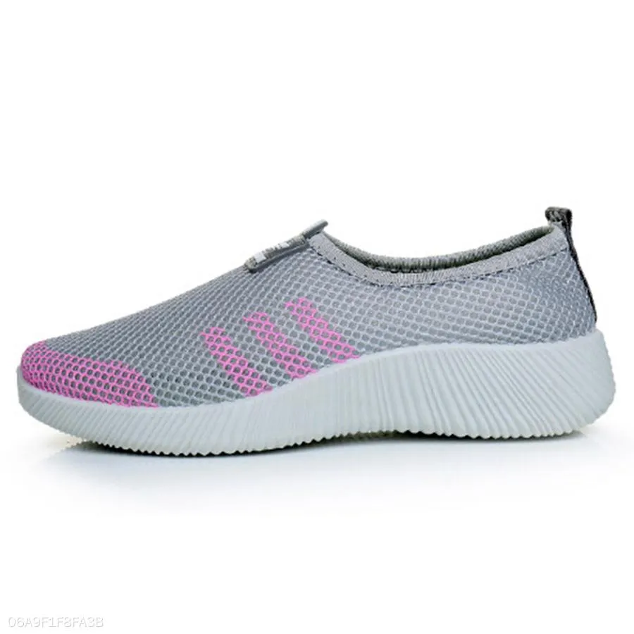 Color Block  Flat  Round Toe  Casual Sport Sneakers