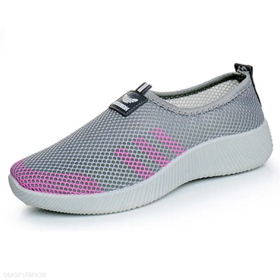 Color Block  Flat  Round Toe  Casual Sport Sneakers