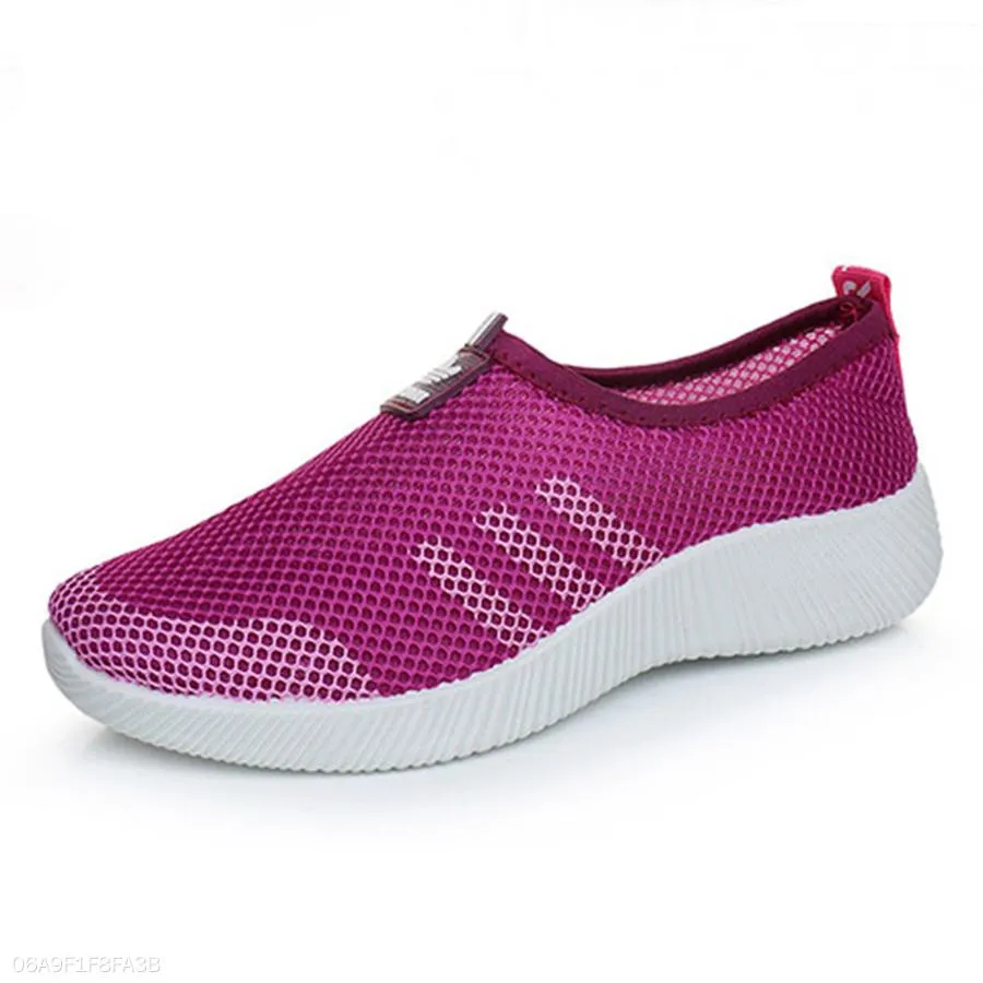 Color Block  Flat  Round Toe  Casual Sport Sneakers