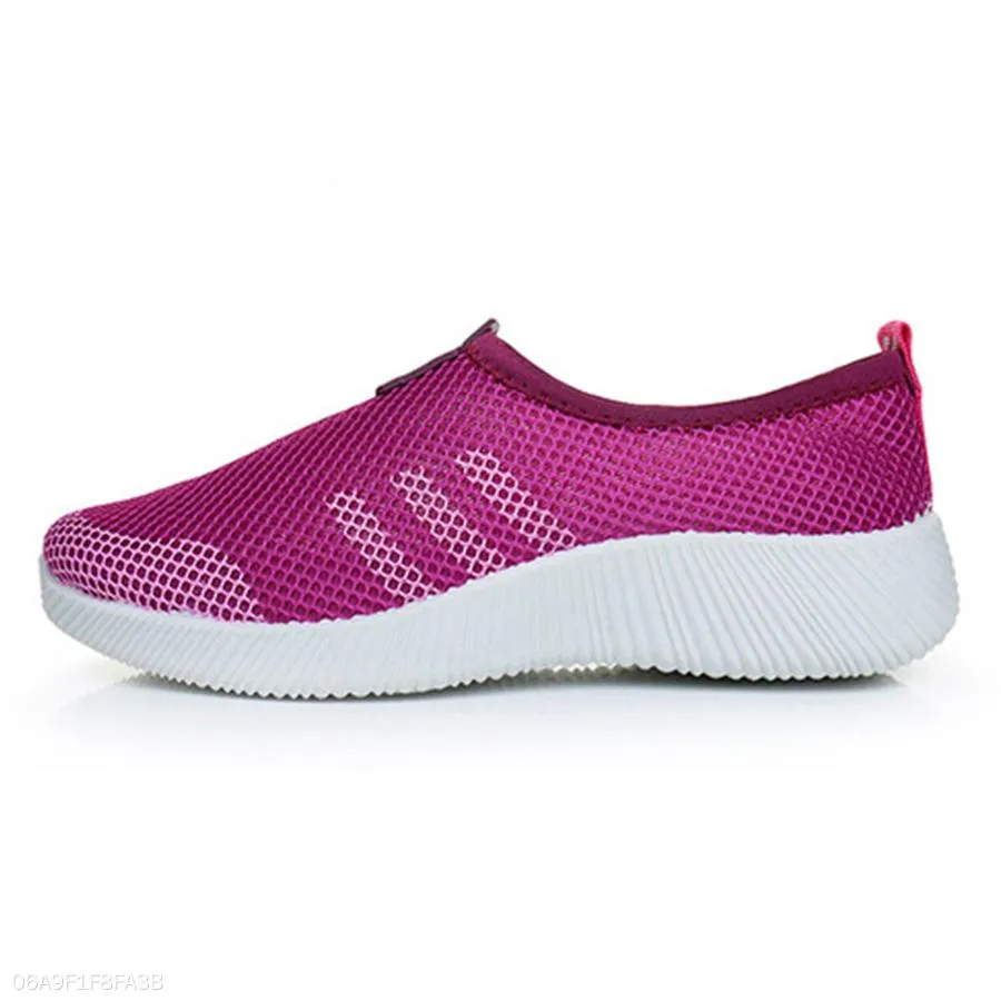 Color Block  Flat  Round Toe  Casual Sport Sneakers