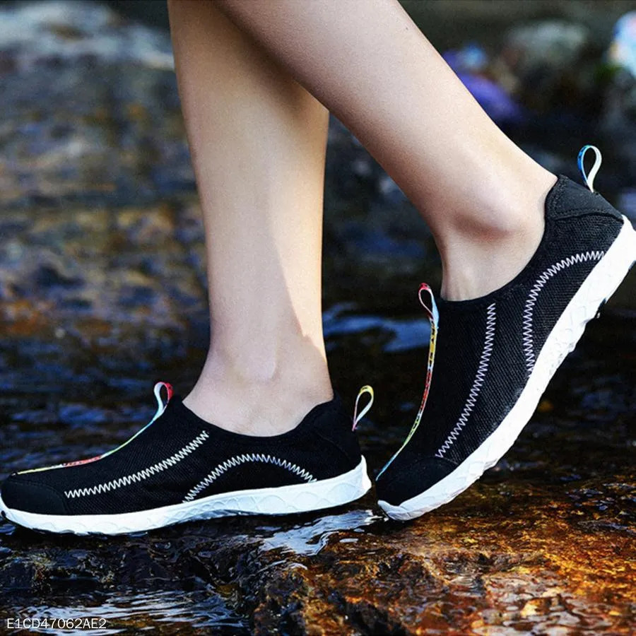 Color Block  Flat  Round Toe  Casual Travel Sneakers