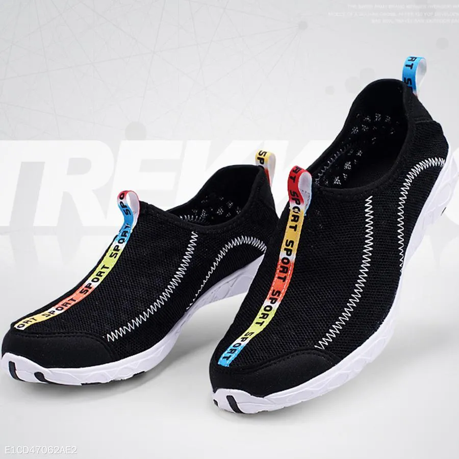 Color Block  Flat  Round Toe  Casual Travel Sneakers