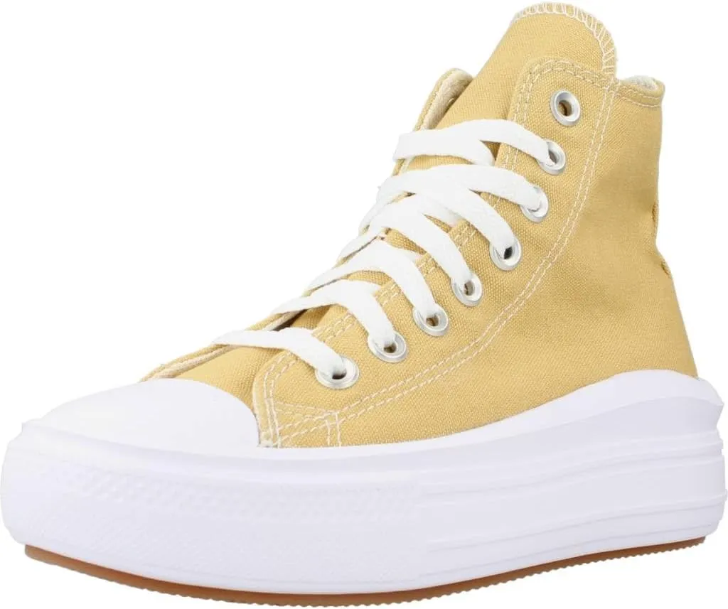 Converse Chuck Taylor High Top Women's Sneaker's, Yellow/White, Size 8.5