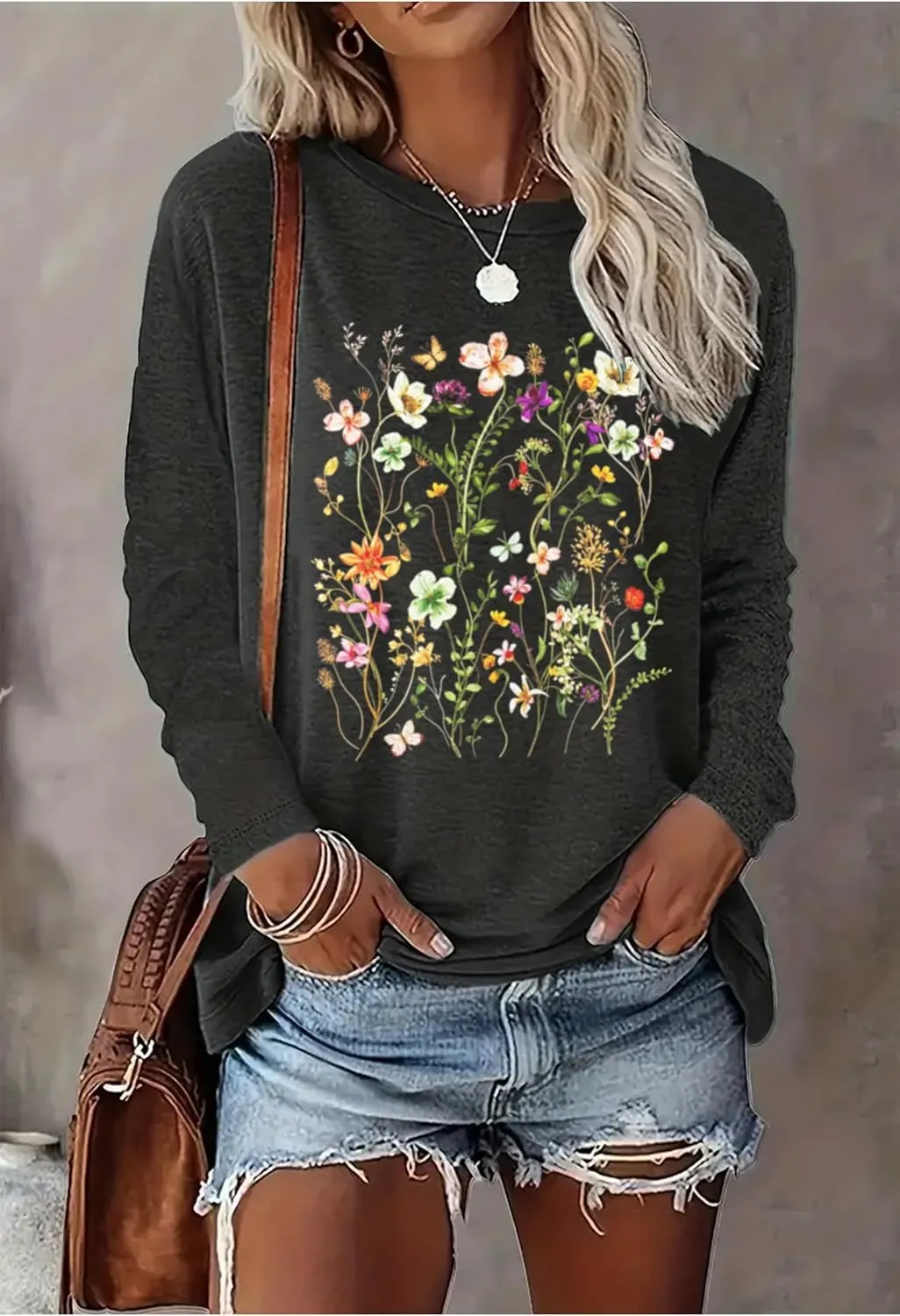 Country Concert Tops Outfit Long Sleeve Shirts for Women Nashville Outfits for Women Country Music Graphic Tees Shirts