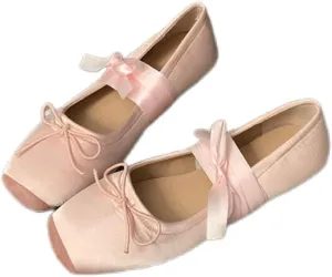 COVOYYAR Women Lace Up Ankle Strap Ballet Flats Shoes Floral Dressy Flats