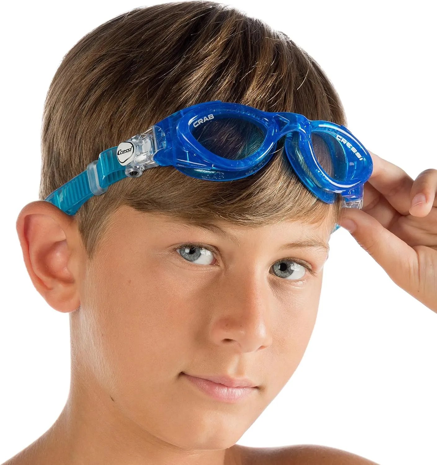 Cressi Silicone Swim Goggles for Kids age 3, 4, 5, 6, 7 | CRAB made in Italy by quality since 1946
