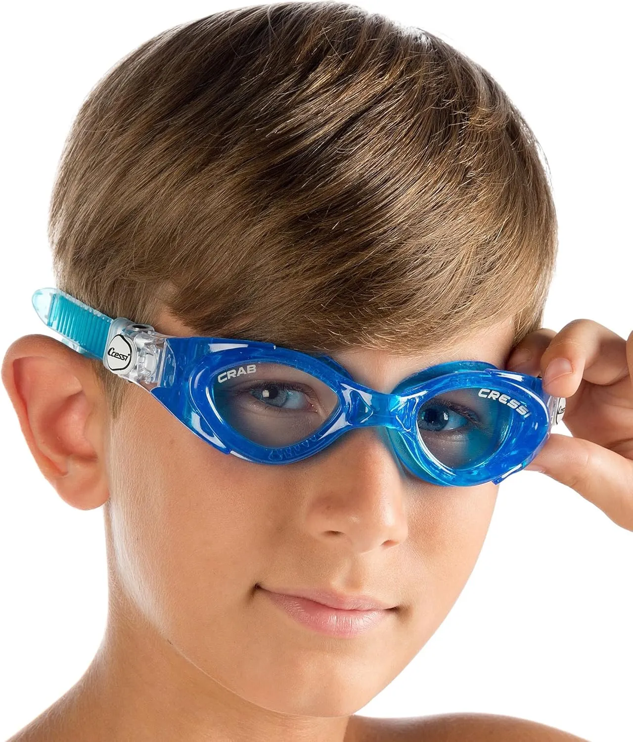 Cressi Silicone Swim Goggles for Kids age 3, 4, 5, 6, 7 | CRAB made in Italy by quality since 1946
