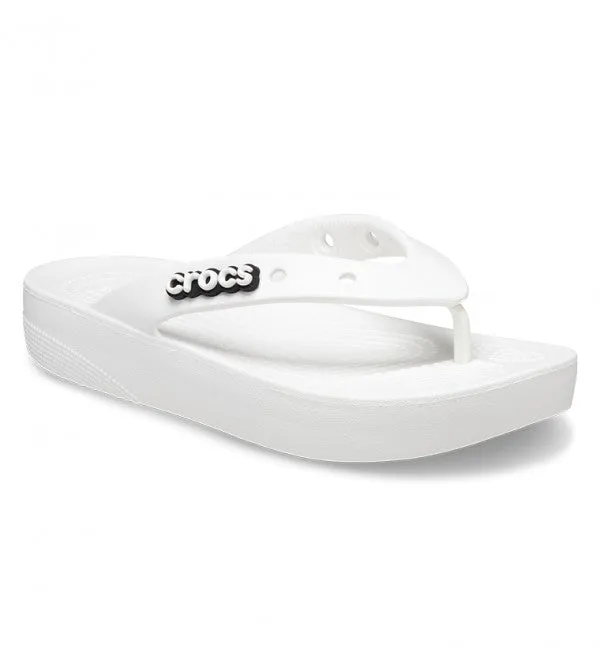 Crocs Classic Platform Flip White Jandal
