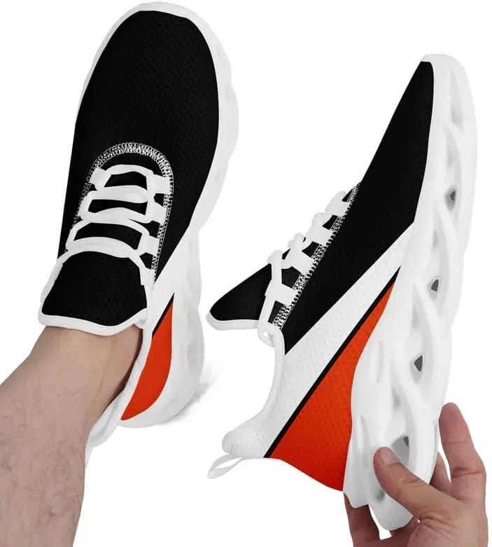 Custom Mens Baseball Shoes Personalized Lightweight Running Sneakers Lace-up Hiking Sport Shoes Casual Footwear