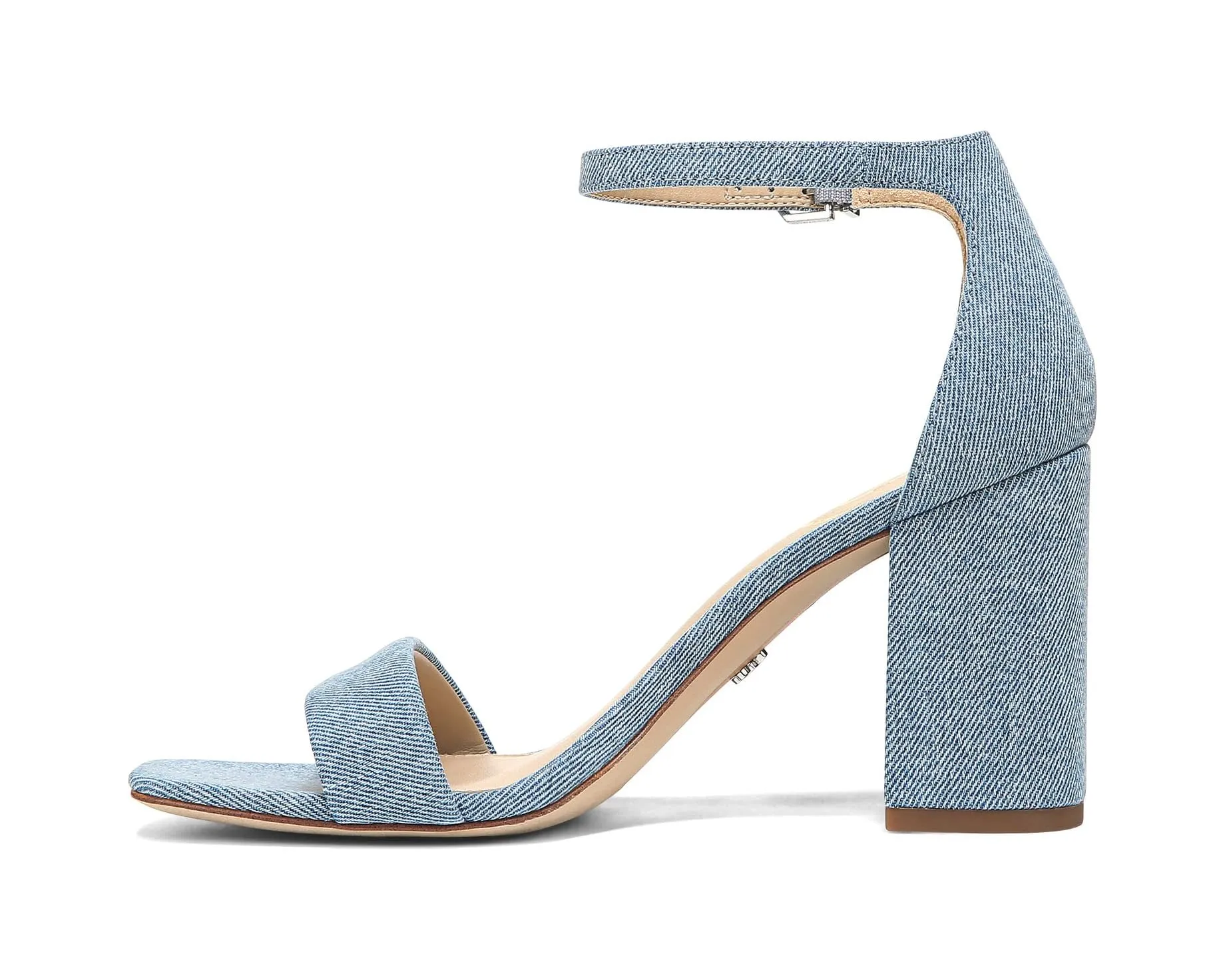 Daniella Sandals Blue Strap Heeled Edelman Ankle Flat-rate discount Block Interactive Montrose Sam Wide