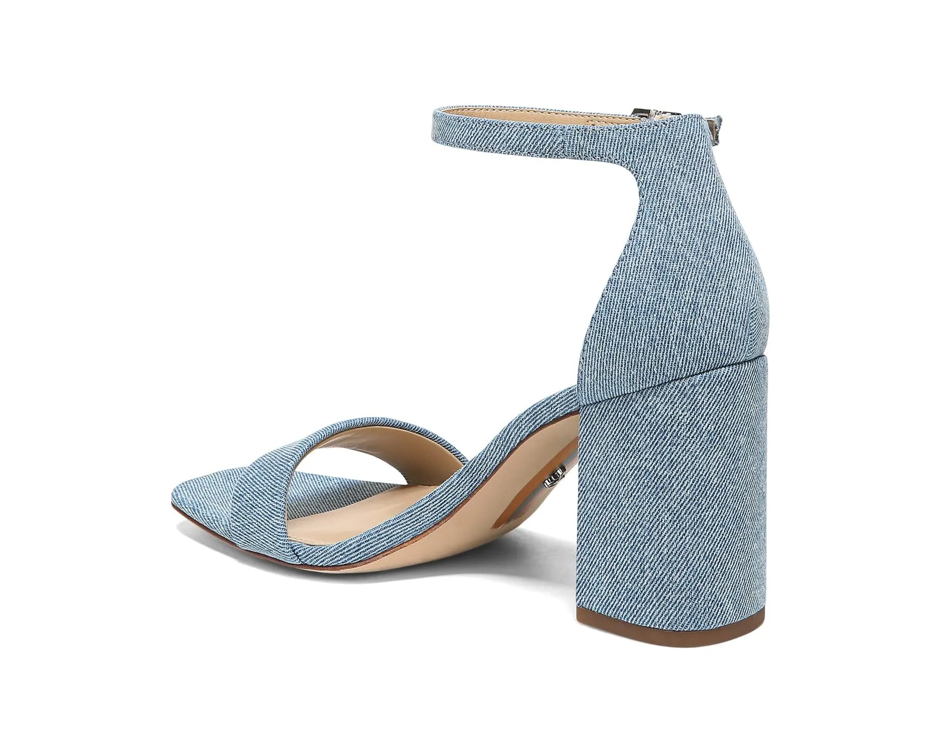 Daniella Sandals Blue Strap Heeled Edelman Ankle Flat-rate discount Block Interactive Montrose Sam Wide