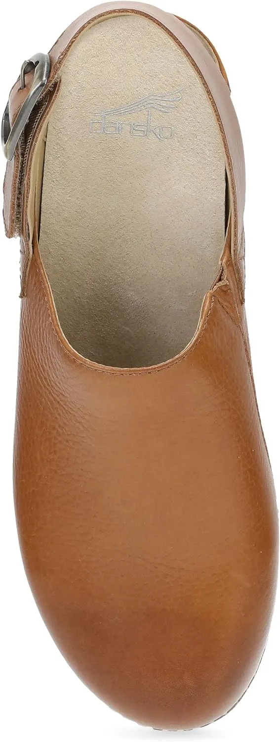 Dansko Women's Merrin Sling-Back Mule Clog-Dual Density Cork/EVA Midsole and Lightweight Rubber Outsole Provide a Comfortable Ride on Patented Stapled Construction