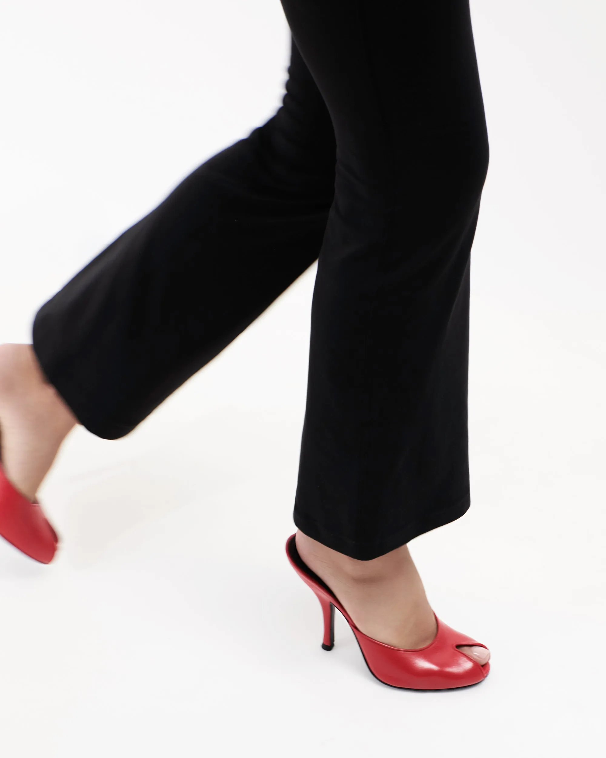 Date Mule in Red Leather