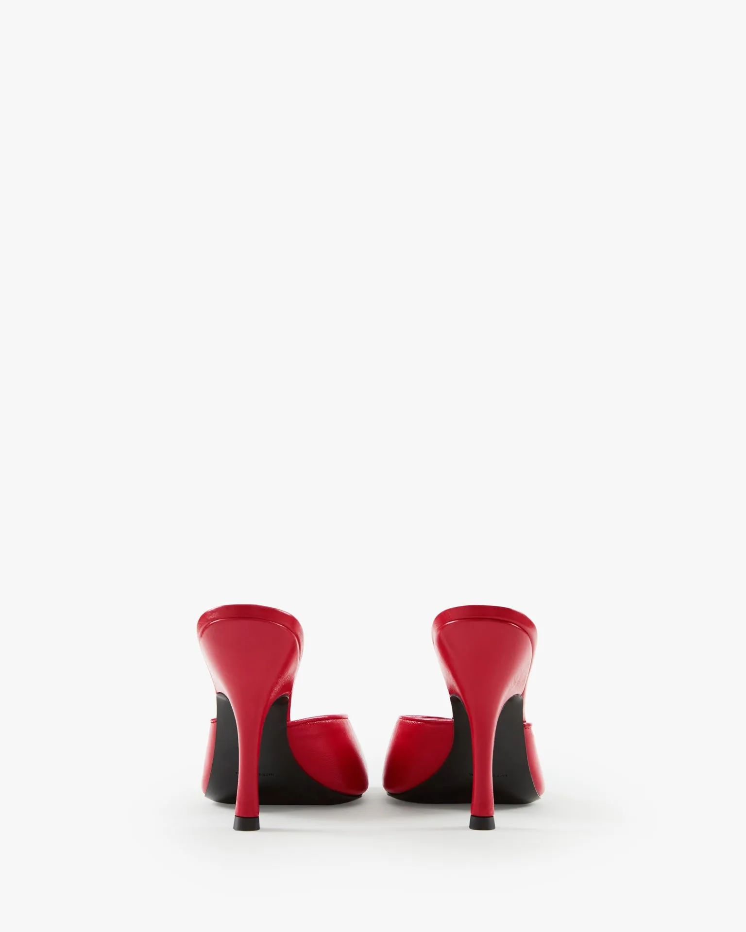 Date Mule in Red Leather
