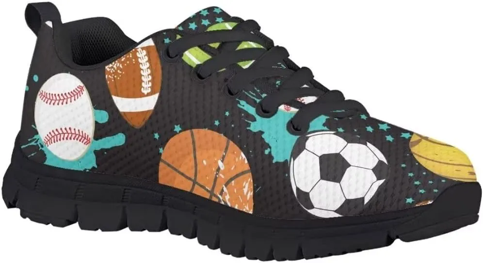 Dellukee Boys Girls Running Shoes Kids Fashion Cute Breathable Lightweight Mesh Athletic Tennis Sneakers