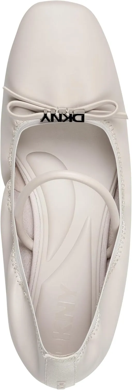DKNY Women's Dale Ruched Ballet Flat Mule