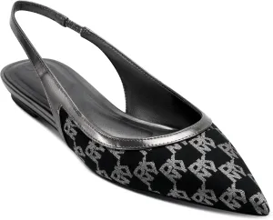 DKNY Women's Millbury Slingback Pointed Toe Ballet Flat Pump