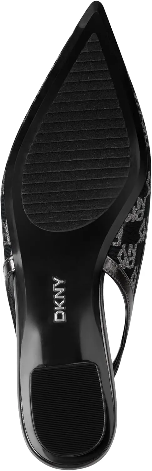 DKNY Women's Millbury Slingback Pointed Toe Ballet Flat Pump