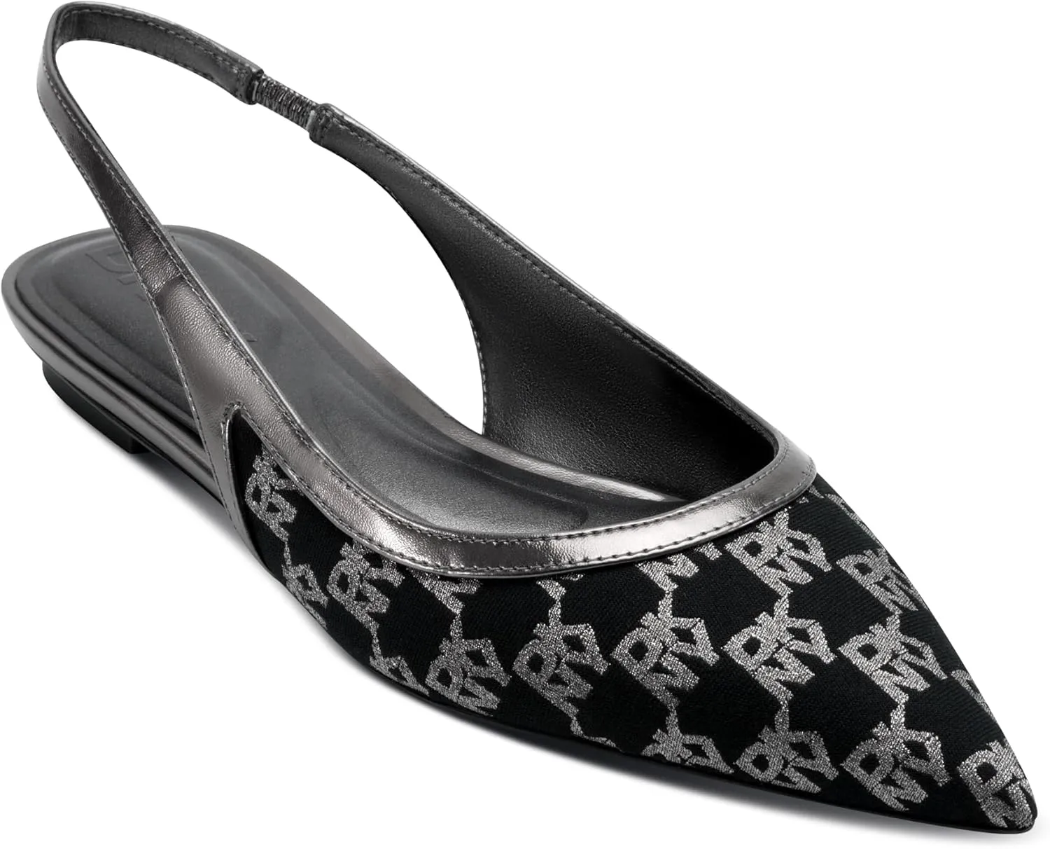 DKNY Women's Millbury Slingback Pointed Toe Ballet Flat Pump