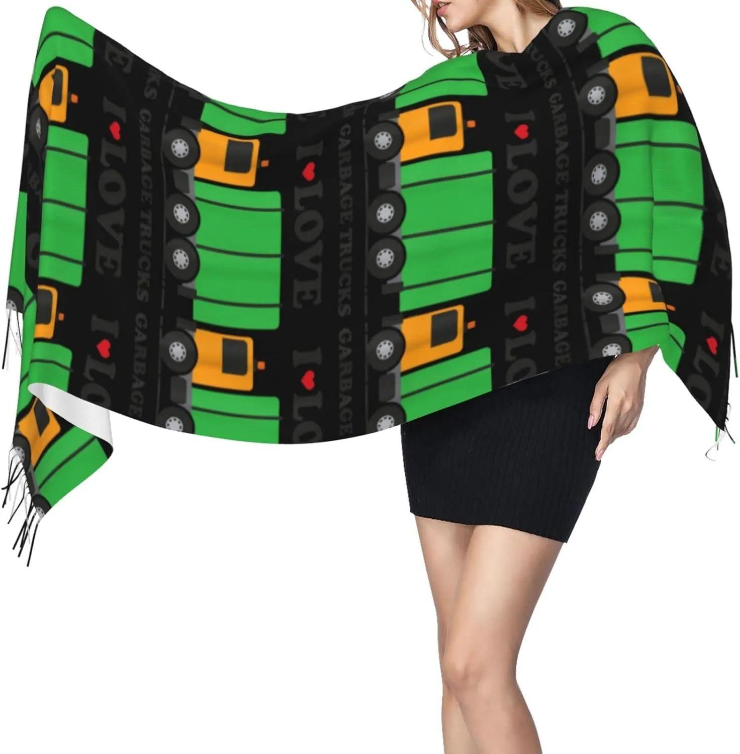 Dna Chain Photo Print Women'S Long Shawl Scarves, Cashmerette Fringed Scarf - Fashion Accessory Ideal Gift