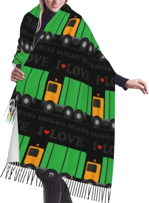 Dna Chain Photo Print Women'S Long Shawl Scarves, Cashmerette Fringed Scarf - Fashion Accessory Ideal Gift