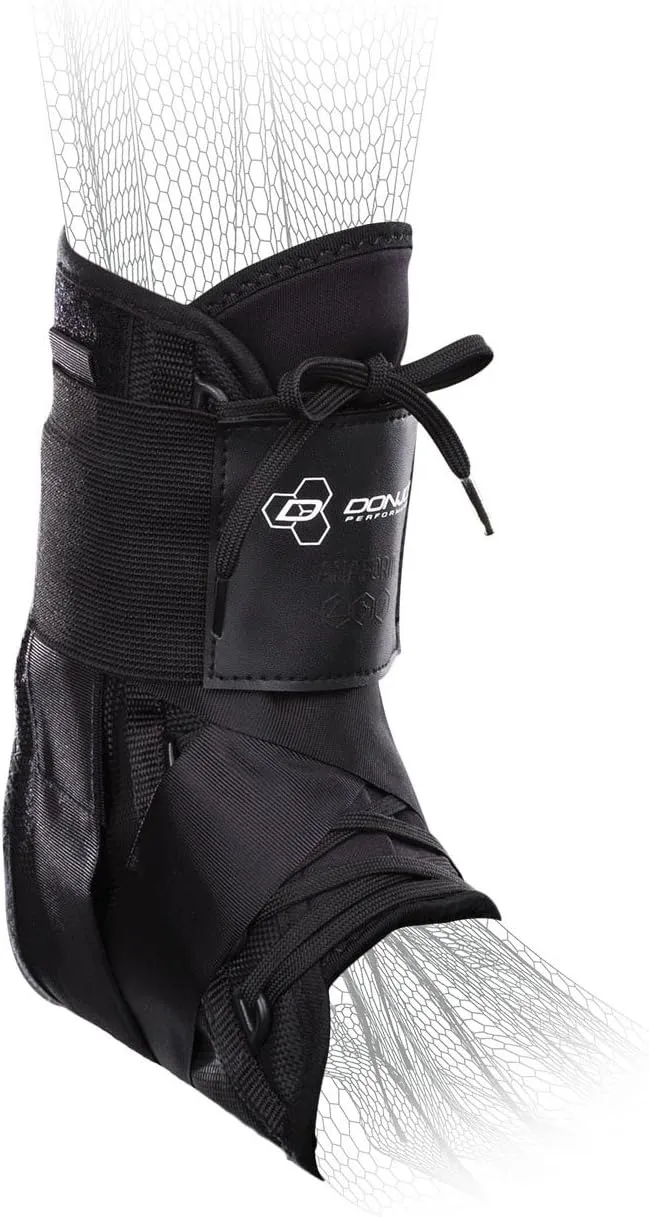DonJoy Performance ANAFORM Lace-Up Figure-8 Straps Ankle Brace for Mild to Moderate Ankle Support for Football, Volleyball, Wrestling, Soccer, Lacrosse, Snowboarding, Basketball