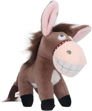 Donkey Stuffed Animal, Donkey Comfortable Super Soft Plush Doll Animal Toy Adorable Playtime Donkey Plush Toy, Birthday for Toddler Girls Kids(Brown)