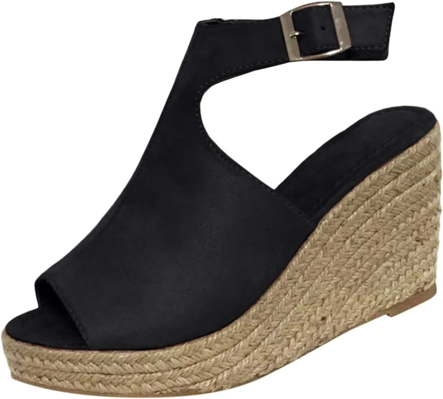 Dotmalls Wedge Sandals, Summer Flat Wedge Heel Fish Mouth Casual Women's Sandals, Women's Comfy Orthotic Sandals