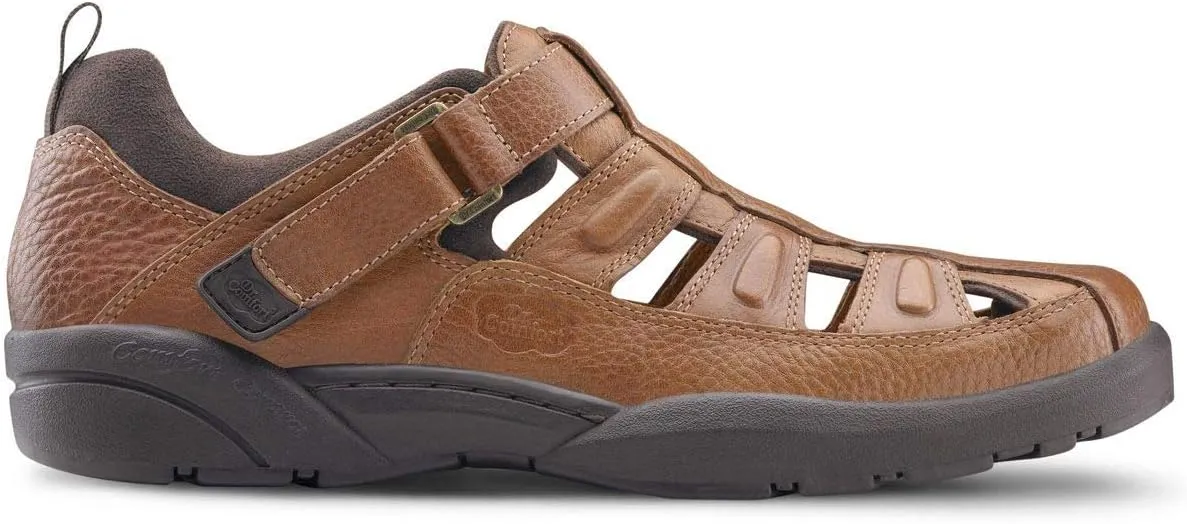 Dr. Comfort Fisherman Men's Therapeutic Diabetic Extra Depth Sandal: Chestnut 11.5 Medium (B/D)