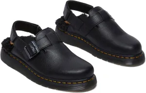 Dr. Martens Men's Jorge Ii Faux Fur Lined Leather Slingback Mules