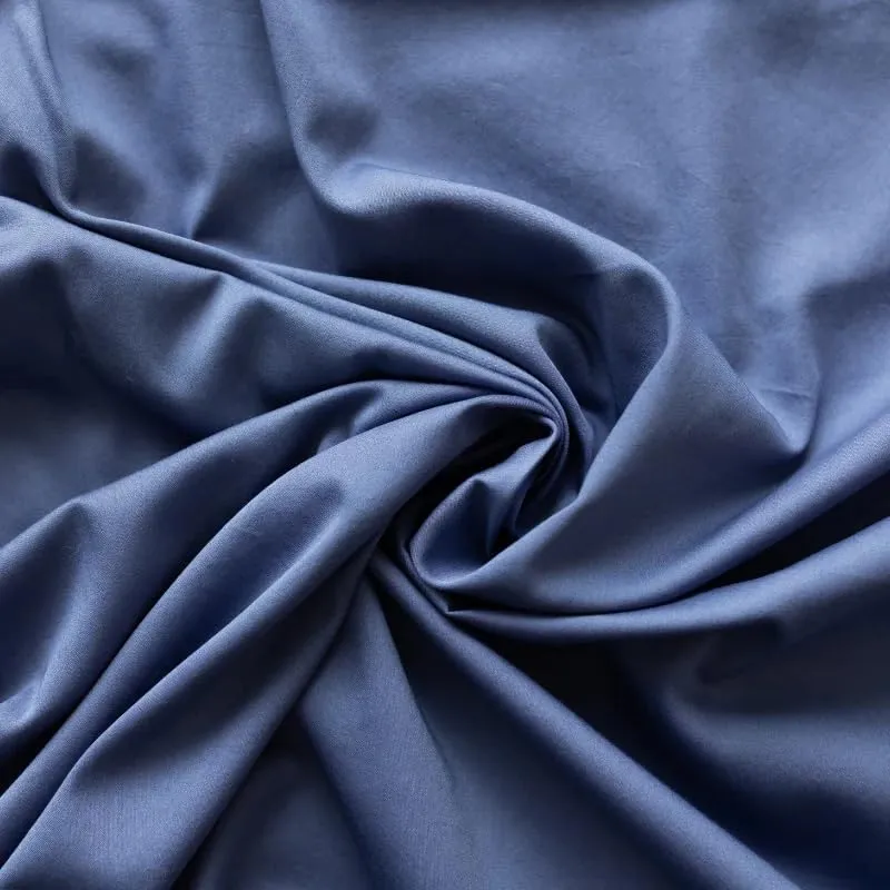 DreamFit DreamComfort Microfiber StaDry Technology Cooling Bed Sheets with Elastic Corner Straps for Extra Deep Pocket up to 20 inch Crafted in USA Queen Sheet Set Blue