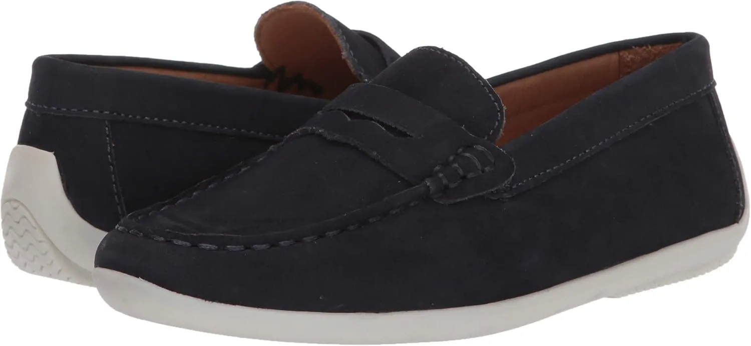 Driver Club USA Unisex-Child Kids Boys/Girls Leather Driving Loafer with Penny Detail