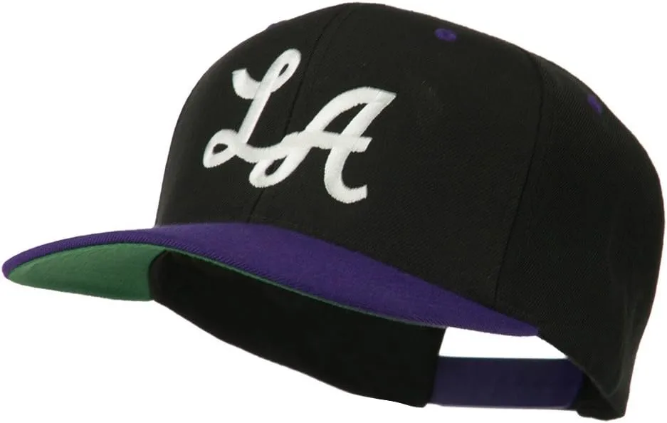 e4Hats.com LA Embroidered Snapback Cap