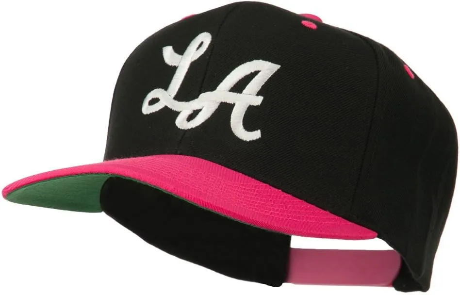 e4Hats.com LA Embroidered Snapback Cap