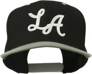 e4Hats.com LA Embroidered Snapback Cap