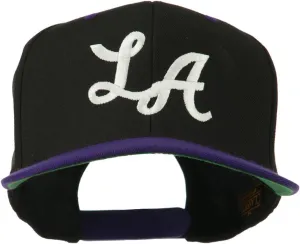 e4Hats.com LA Embroidered Snapback Cap