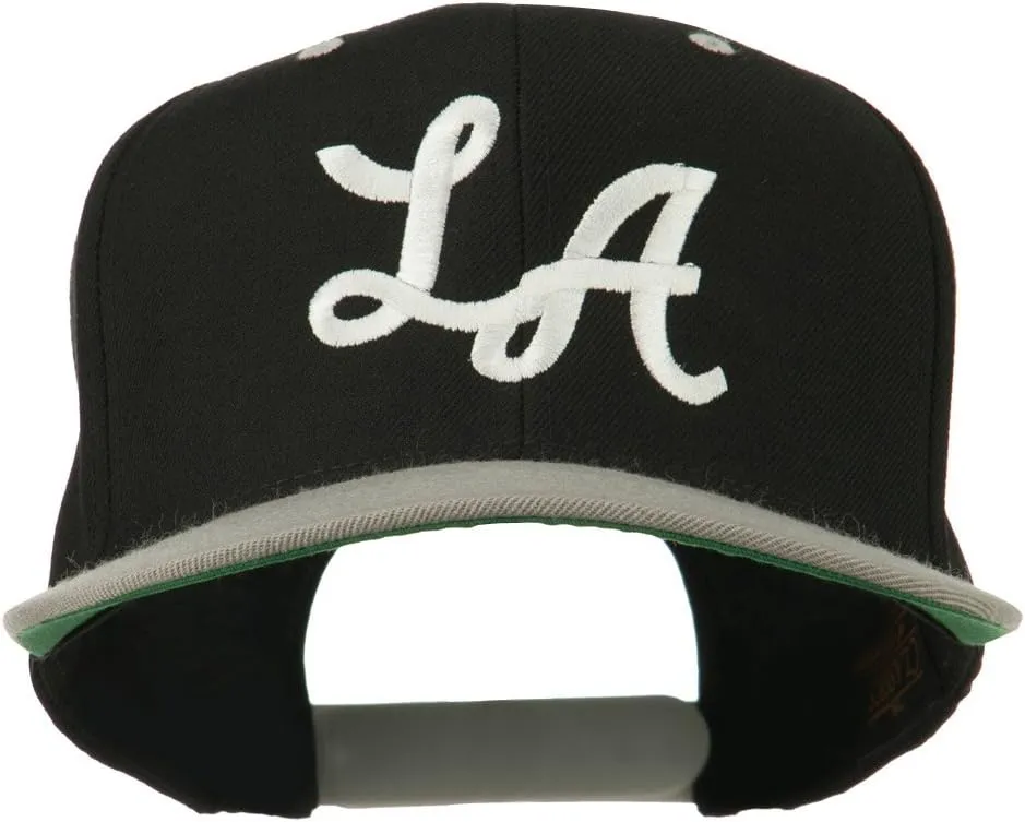 e4Hats.com LA Embroidered Snapback Cap