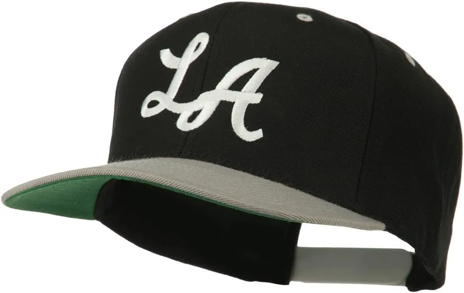 e4Hats.com LA Embroidered Snapback Cap