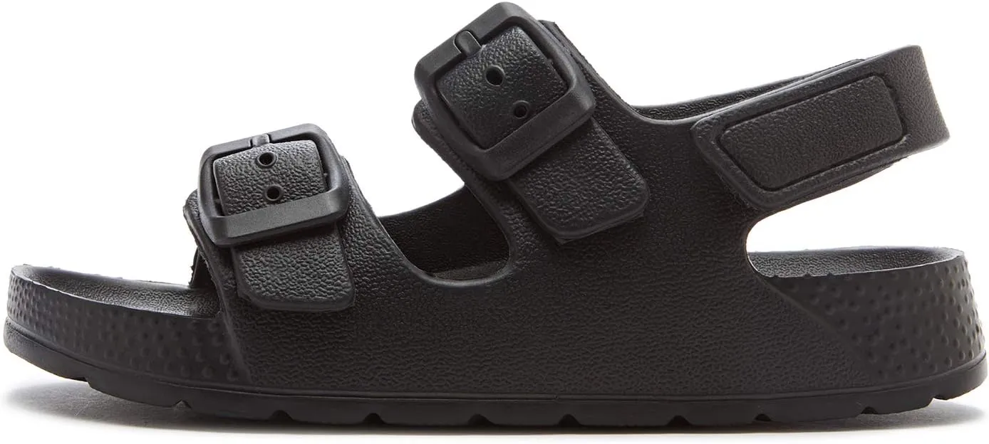 EasyStar Boys and Girls Lightweight Dual-Adjustable Sandal Buckles With Hook and Loop Heel Closure