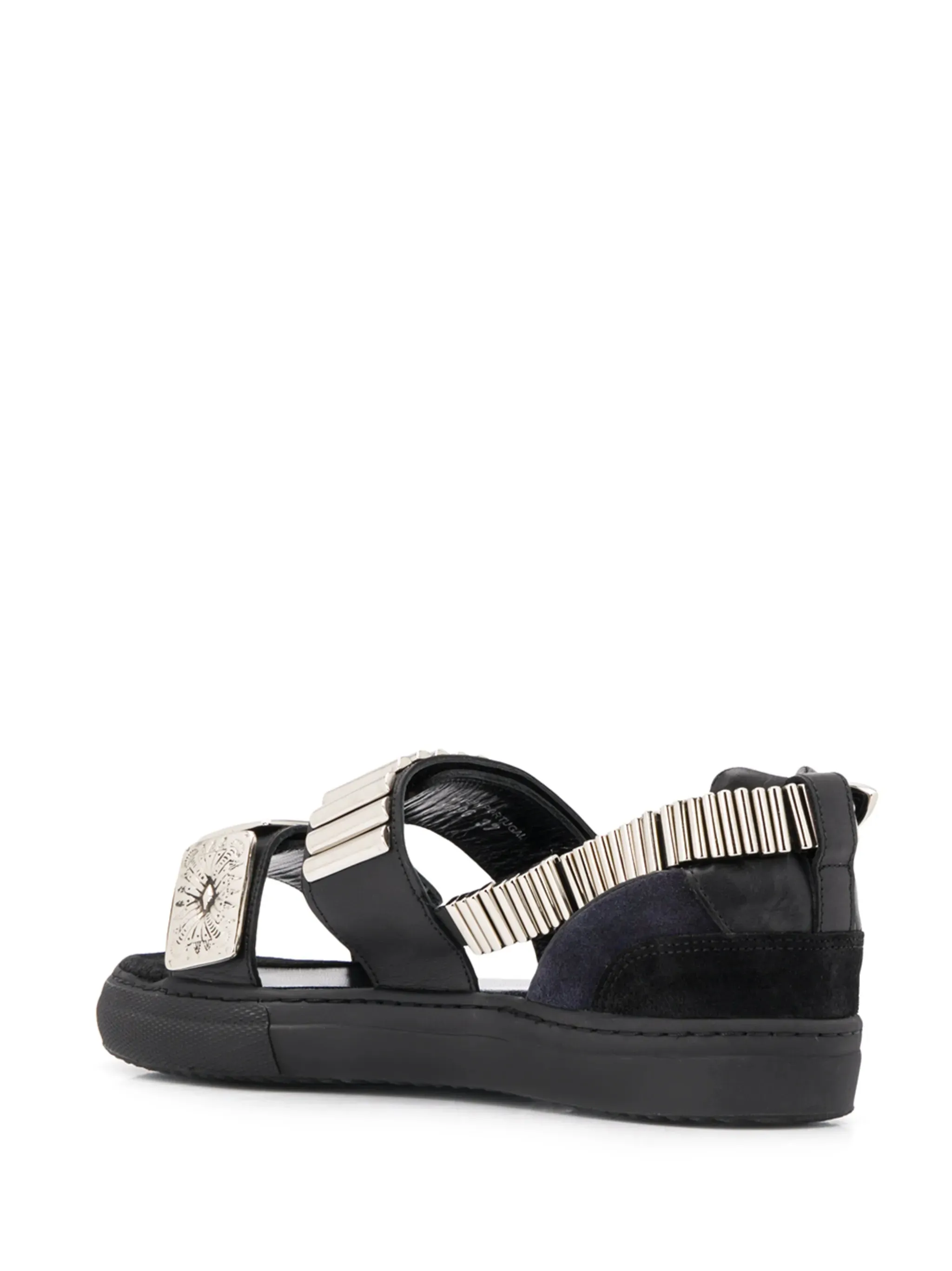 Embossed Strap Sandals